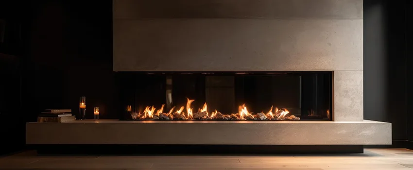 Gas Fireplace Ember Bed Design Services in North Bay Shore, New York