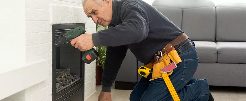 New Indoor Fireplace Installation in North Bay Shore, New York