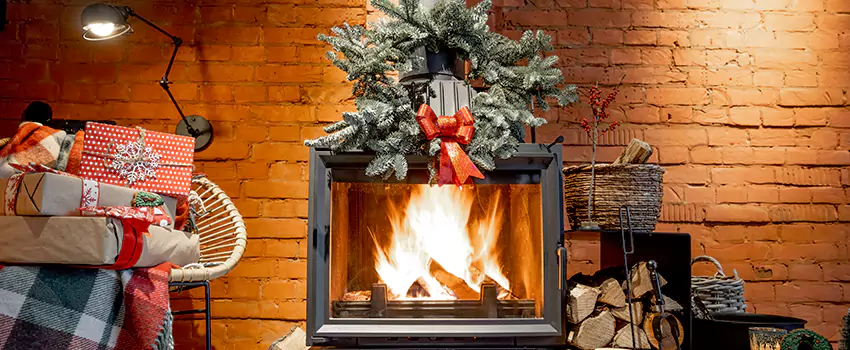 Travis Industries Linear Gas Fireplace Installation in North Bay Shore, New York