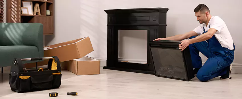Old Rusted Metal Fireplace Repair And Replacement in North Bay Shore, NY